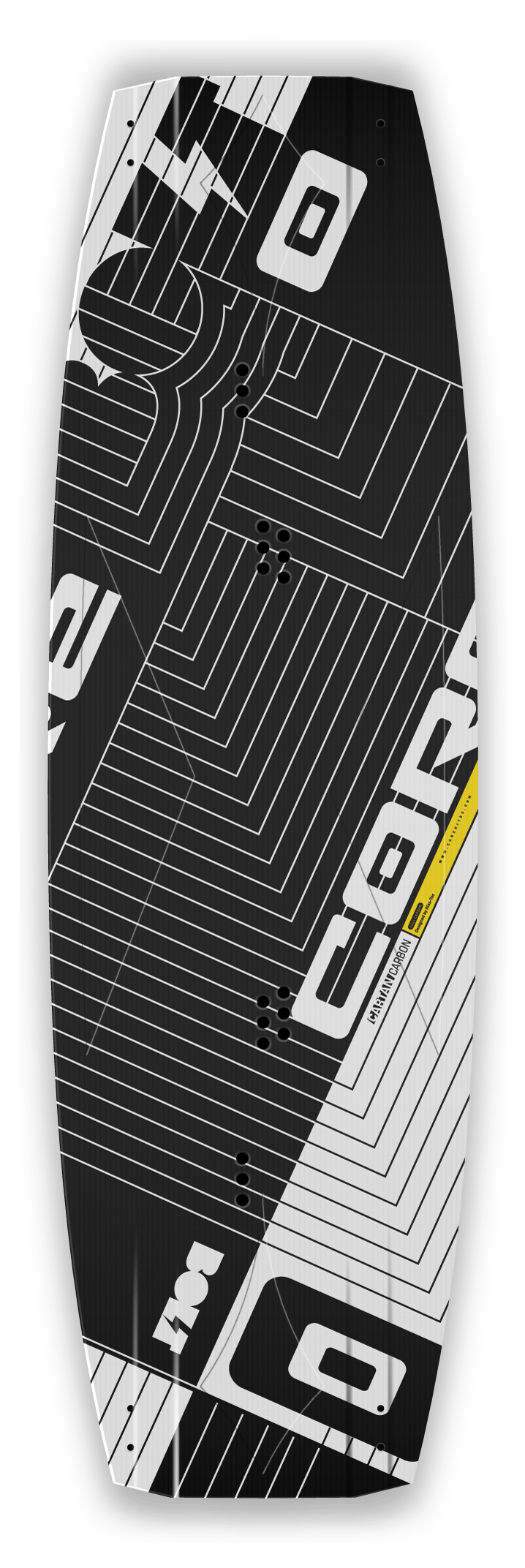 Deck Die Oberseite des CORE Bolt 2 besticht durch das Zusammenwirken von Raster und Verjüngung.