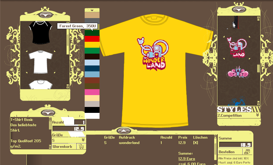 Shirt Creator Kreativ shoppen – unkompliziert und interaktiv